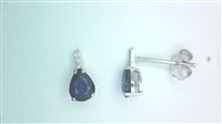 Orecchini Lucciole Gioielli Donna GOCCE in Oro bianco Zaffiro 0.81 Ct ORTEAR/2Z - ORTEAR/2Z